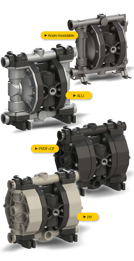 Bombas de diafragma  neumáticas JP-810.110